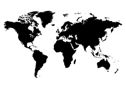 black-and-white-flat-world-map-illustration-free-vector